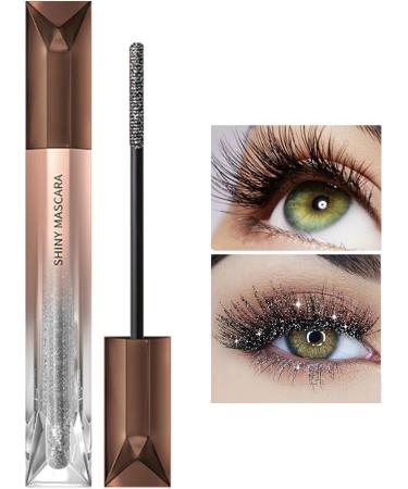 Glitter mascara for eyelashes glitter mascara smudge-proof lengthening and volumizing mascara - Eyelash cosmetics waterproof makeup mascara lift curling multi-eye makeup - Buy Online on GoSupps.com