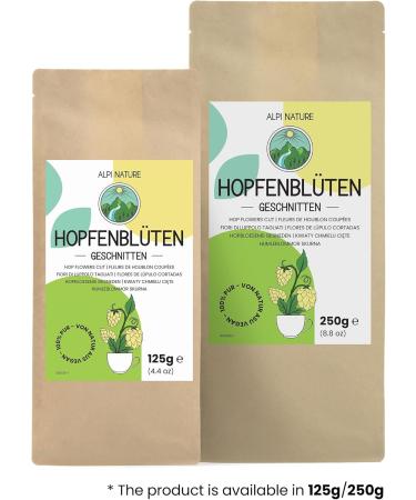  Alpi Nature Alpi Nature Chopped Hops 125g Dried and Chopped Hop Petals Humulus Lupulus Loose Leaf Herbal Tea - Buy Online on GoSupps.com