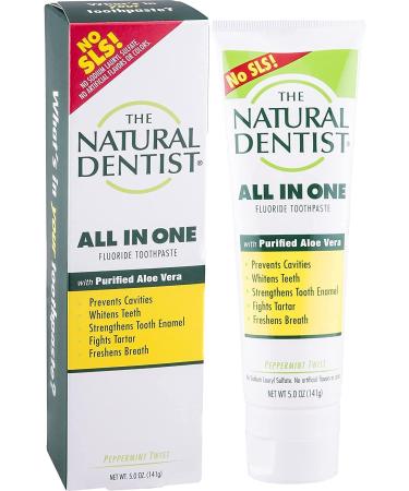 Buy The Natural Dentist Healthy Teeth & Gums Anti-Cavity Toothpaste - Peppermint Twist 5 oz (Pack of 9) | International Shipping Available - Buy Online on GoSupps.com