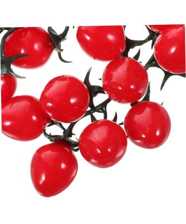 ABOOFAN String Simulated Cherry Tomatoes Fruit Decor Models Mini Toys Kitchen Tomatoes Kids Toy Photography Props Lifelike Cherry Tomatoes Fake Cherry Tomatoes Adorn Child Pvc Plant House Red 18X16CM - Buy Online on GoSupps.com