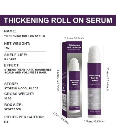  JINGLING JINGLING Roll-On - Thickening Treatment for Hair Growth - 15 ml - Gentle Scalp Oil - For Straight Curly Damaged Fine and Dry Hair - For Home and Travel - Buy Online on GoSupps.com