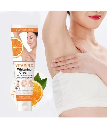 Vitamin C Armpit Whitening Cream Underarm Whitening Products For Body Whitening Skin Whitening Cream Skin Lightening Cream Melanin Removal For Underarms Armpit Knees Legs And Inner Thigh - Buy Online on GoSupps.com