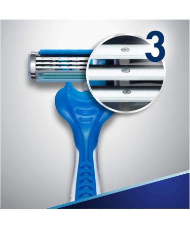 Buy Gillette Sensor3 Cool Pack - 3 Disposable Razors for Men | High-Performance 3-Blade Shaving | International Shipping Available - Buy Online on GoSupps.com