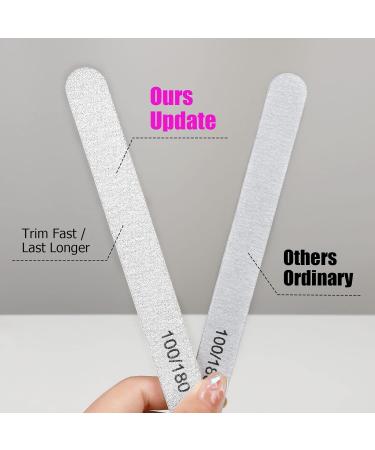 FANDAMEI 15pcs Professional Nail File Set in 5 Shapes 100/180 Grit Double Sided Emery Board Manicure Tools for Natural Nails Care Gel Nail Nail Buffer Files Nail Grooming and Styling for Salon Use 15 Count (Pack of 1) 15.0 - Buy Online on GoSupps.com