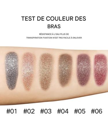  Tanxemery Cream Eyeshadow Stick Eyeshadow Pencil - Eyeshadow Pencil 6 Colours Longwear Shimmer & Glitter Cosmetics Contour for Bride's Makeup Days to the Evening - Buy Online on GoSupps.com