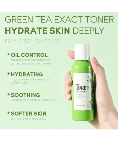 Green Tea Face Routine Set for Women | Antioxidant Skin Care with Serum Eye Cream Cleanser & More | Moisturize & Control Oil - Buy Online on GoSupps.com