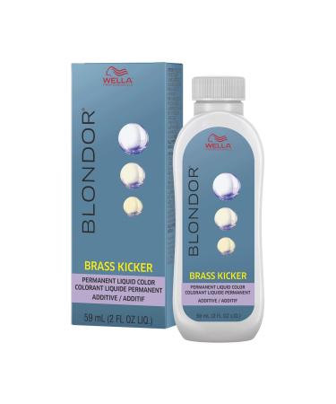 Wella Blonder Permanent Liquid Toner - Brass Kicker Violet Color Additive Liquid Color 2oz
