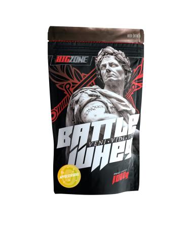 Big Zone BATTLE WHEY Whey Protein concentrated proteins delicious quality Made in Germany 1000 g 1 kg powder apple strudel