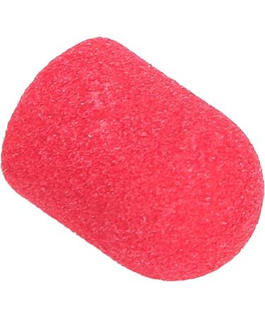 Nail Sanding Drill Bit 0.5 X 0.7in Easy To Store High Strength Nail Polishing Sanding Head Fine Sandpaper with Shaft for Grinding(Big red) - Buy Online on GoSupps.com