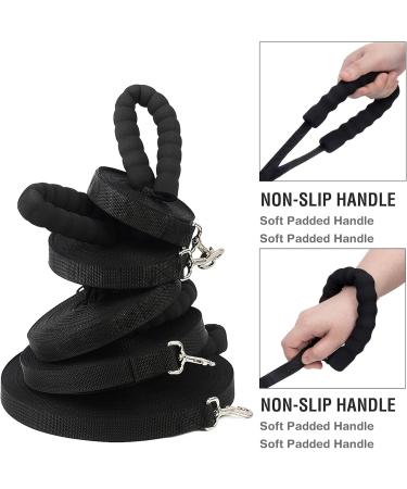 Training Leads for Dogs - Nylon Long Training Dog Leash Long Dog Recall Lead Long Line for Dog Tracking Training Long Lead Leash for Pet Recall Obedience with Comfortable Padded Handle (Black 5m/16ft) Black 5m/16ft - Buy Online on GoSupps.com