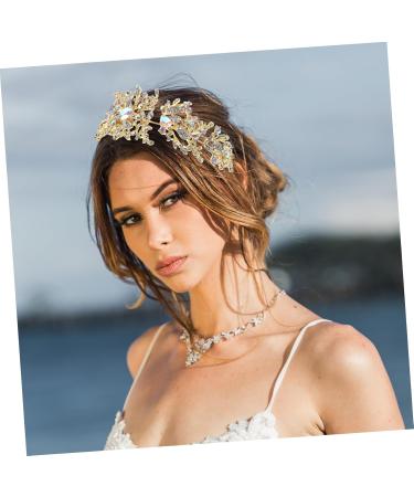 Ipetboom Decorative Rhinestone Hairpin Rhinestone Hair Comb Wedding Hair Accessories Rhinestone Hair Pin Hair Clip Tiara Hair Accessories for Girls Hair Piece Bride Modeling Zinc Alloy - Buy Online on GoSupps.com