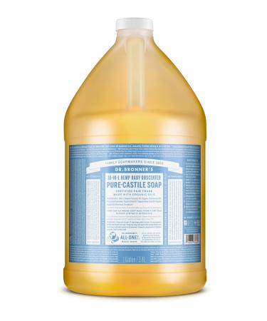 Dr. Bronner's Baby Doux Unscented Castile Liquid Soap 3.8 l