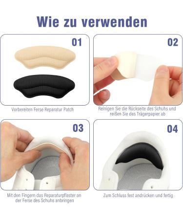 6 Pairs Heel Cushions & Pads - Heel Protection for Shoes Bladder Plaster Inserts | Comfort for Large Shoes - Buy Online on GoSupps.com