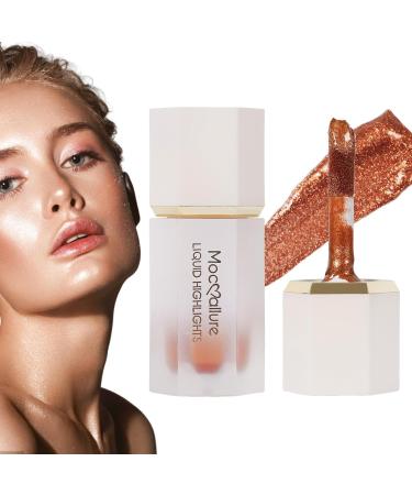 WOBBLO Liquid Highlighting Makeup Waterproof Body Highlighting Glitter - Highly Pigmented Shimmer Blendable Body Glitter for Cheekbone Forehead Face 04 - Buy Online on GoSupps.com