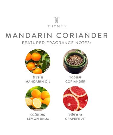 Thymes Mandarin Coriander Hand Cream - 2.5 Fl Oz | Nourishing & Moisturizing - Buy Online on GoSupps.com