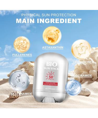 Bio Sun Stick SPF 50 - Organic Sunscreen Stick for Face & Body | Eco-Friendly Sun Protection - Buy Online on GoSupps.com
