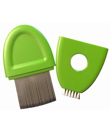 Lice Comb Chemical Free Head Lice Treatment with Double Spiral Micro Grooved Comb Teeth