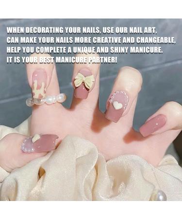 3D Nail Charms 2 Boxes Multi-Shape Aurora Bow Butterfly Flower Nail Art Charms Nail Pearls Rhinestone Caviar Beads Crystal Nail Gems for Nail Art Decoration DIY Crafts (A) - Buy Online on GoSupps.com