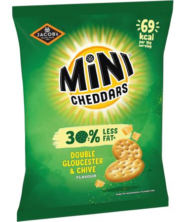 Mini Cheddars Nibblies Double Gloucester and Chive Flavour - Buy Online on GoSupps.com