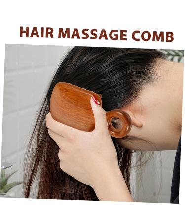 Buy Bcoath Riddone Degradation Ridge Scalp Massage Comb - Wooden Wide Tooth Comb for Curly Hair - Portable Hair Pimple Comb - 12.50x6.00cm - Ships Internationally - Buy Online on GoSupps.com