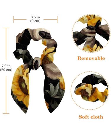 6 Pieces Bow Hair Scrunchies Rabbit Bunny Ear Scrunchies Baseball Pattern Bow Bowknot Scrunchies Bobbles Elastic Hair Ties Ropes Ponytail Holder Accessories for Women Girls Color 2 - Buy Online on GoSupps.com