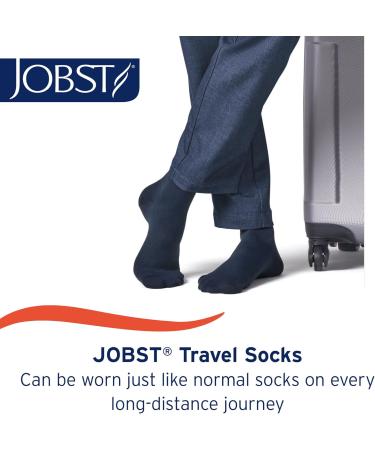 Jobst Travel Knee High Compression Socks - Prevent Deep Vein Thrombosis - 15-20 mmHg - Unisex Black XL - Buy Internationally - Buy Online on GoSupps.com