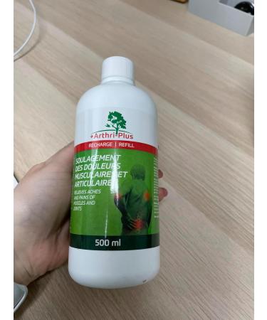 ARTHRI-PLUS Natural Pain Relief Spray - Long Lasting Topical Pain Reliever - Backache Headache Arthritis Muscle and Joint Relief (Refill - 500 ml ) - Buy Online on GoSupps.com