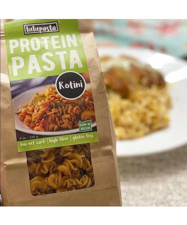 Lulupasta High Protein Lupin & Sunflower Flour Pasta - Gluten Free, Keto & Low Carb (Rotini 8oz) - Buy Online on GoSupps.com