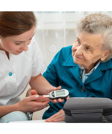 Healifty Insulin Cooler Storage Bag - Practical Medicine Organizer for Diabetic Travel - Grey Travel Tote Bag - Buy Online on GoSupps.com