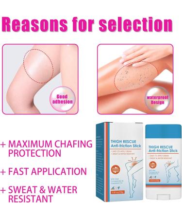 KOAHDE Anti-Chafing Gel Anti Friction Stick Anti Chafe Stick Thigh Chafing Prevention Anti Chafe Balm Double Anti Chafing Thigh Anti Chafe Stick Running Chafe Stick Chafe Stick for Thigh Legs 1PC - Buy Online on GoSupps.com