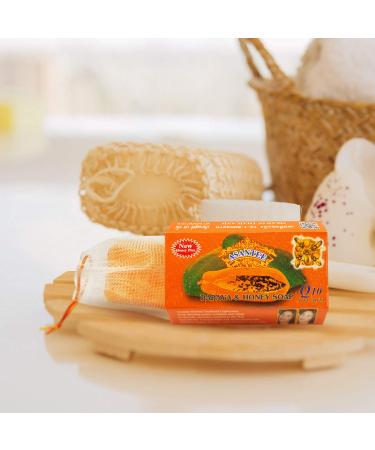 ASANTEE Papaya & Honey Soap 125g (4.41 Ounce) - Pack of 1 - Buy Online on GoSupps.com