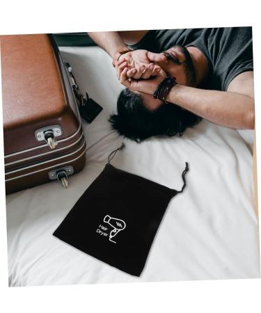 MUSISALY 2pcs Storage Bag Practical Storage Pouch Drawstring Closure Cover Toiletry Organizer Black Velvet - Buy Online on GoSupps.com