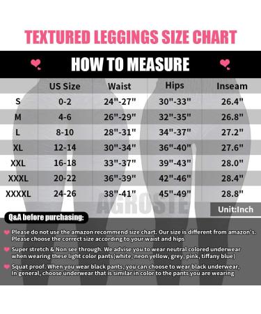 AGROSTE Women's High Waist Yoga Pants | Tummy Control Workout Leggings | Butt Lifting Textured Booty Tights | 3X-Large (Black) - Buy Online on GoSupps.com