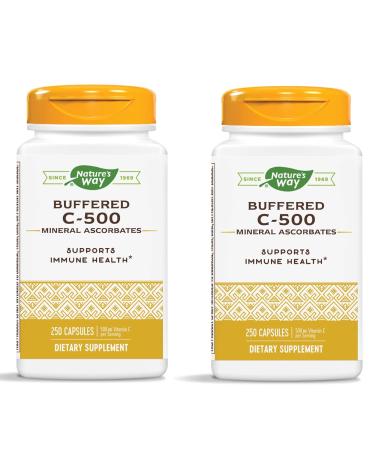 Nature's Way Buffered C-500 500 mg 250 Capsules