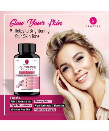 Organic Touch Boitec Natural & Pure L Glutathione Capsules with Alpha Lipoic Acid Grape Seeds Vitamin C and E with Power of Biotin-1000mg- 60 Capsules (60) - Buy Online on GoSupps.com