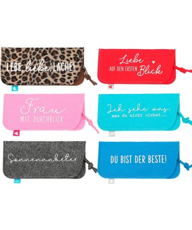 Depesche 11838-047 Light Blue Felt Glasses Case - Don't Forget Me! | Stylish & Unique International Shipping - Buy Online on GoSupps.com