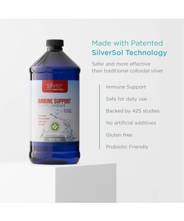 SilverBiotics Daily Immune Support - 32 oz | Enhance Your Immunity Naturally - Buy Online on GoSupps.com