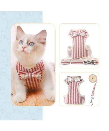 SUMECH Kitten Harness and Leash -Secure and Stylish Cat Harness and Leash Set - Adjustable Lightweight and Breathable Vest with Reflective Strip - Escape-Proof Design (Large Red)" - Buy Online on GoSupps.com