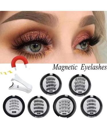 Magnetic Eyelashes Magnetic False Eyelash Set with Clip Natural Looking Magnetic Eyelashes Magnetic Eyelashes without Glue or Eyeliner Reusable Waterproof Natural Looking Magnetic Eyelashes - Buy Online on GoSupps.com