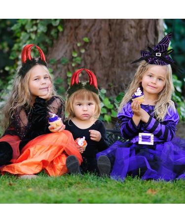 Devil Horns Headband Headbands for Women Birthdays Cosplay Glitter Red Devil Demon on Head Band with Black Plush Fancy Devil Accessory for Adult Kids Halloween Carnival Party Masquerade Hen Nights - Buy Online on GoSupps.com