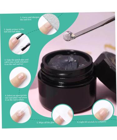 Solid Nail Glue for Soft Gel Nail Tips 10ml Press on Nail Glue Clear DIY Nail Glue Gel for Home Nail Glue for Acrylic Nails Fake Nails 1pc - Buy Online on GoSupps.com
