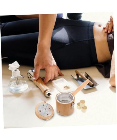 Solustre Handheld Moxibustion Device with Metal Clamps & Safety Covers - Rabbit Massager for Pain Relief | International Shipping Available - Buy Online on GoSupps.com