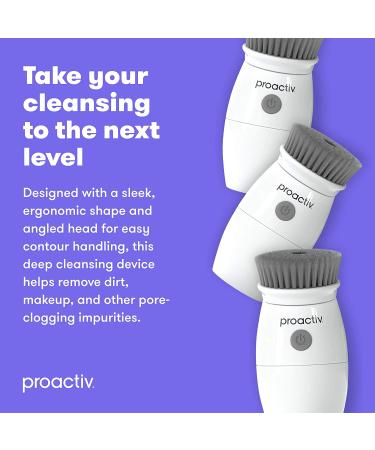 Proactiv Charcoal Facial Cleansing Brush - Exfoliator with Charcoal-Infused Bristles for Deep Skin Cleansing - Buy Online on GoSupps.com
