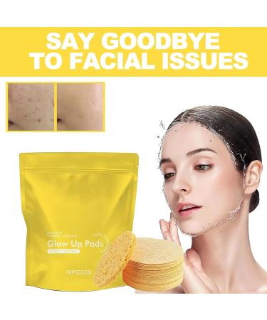 Turmeric Glow Cleansing Pads | Foaming Exfoliating Face Pads for Brighter Skin (4pcs) - Shop Internationally - Buy Online on GoSupps.com