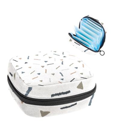 Women's bonds storage pockets Stillpad holder tone floor patterned portable period kit pocket feminine product bag for women girls color2