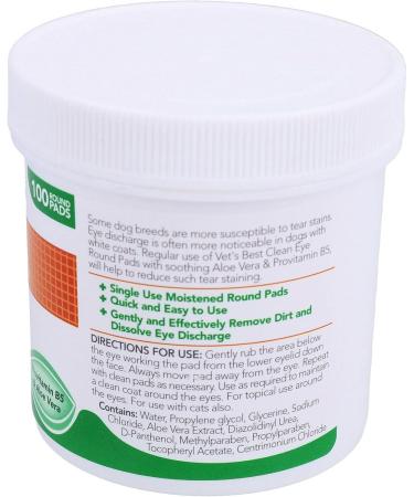 100PK Dog Eye Cleaning Pads | Tear Stain Remover Wipes for Puppies and Pets - Buy Online on GoSupps.com