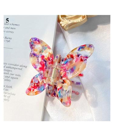 Yinyime Butterfly Hair Clips - Marble Leopard Print Acrylic Barrettes & Hairpins for Women | Perfect Hair Accessories Gift - Buy Online on GoSupps.com