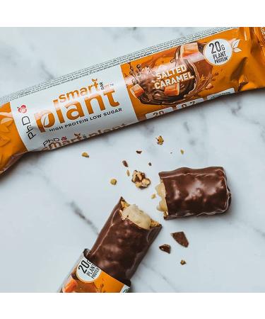 PHD Smart Plant Protein Bar - Vegan Salted Caramel Low Sugar High Protein - 12 Pack (64g Each) - Best International Shipping - Buy Online on GoSupps.com