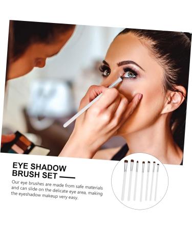 Baluue 14 Pcs Eye Shadow Brush Set Girl Eyeshadow Brush Portable Brush Makeup Eyeshadow Wooden Handle White - Buy Online on GoSupps.com
