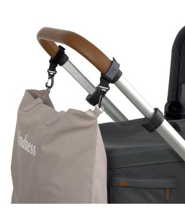 L SSIG Baby Shopping Bag - Organic Cotton Stroller Bag | Washable Taupe Green Label Shopper - Perfect for Parents - Buy Online on GoSupps.com